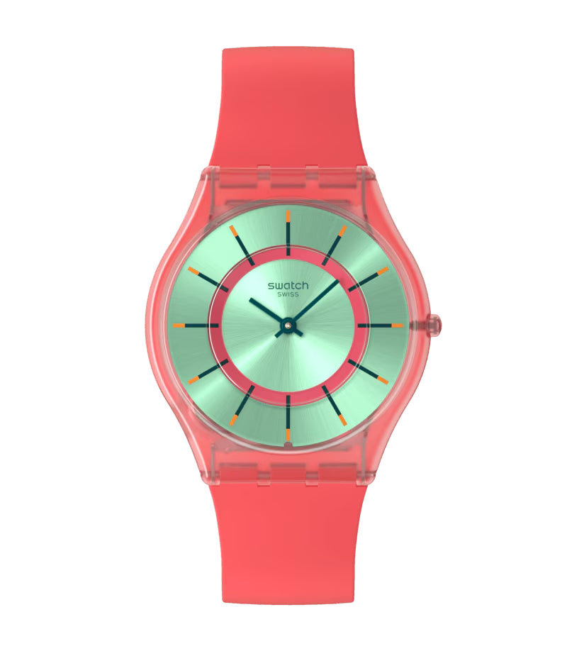 Orologio Unisex Swatch MINTY MANGO DREAM Skin Arancione SS08P111