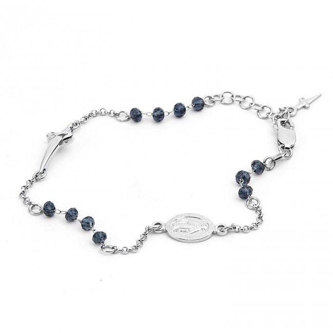 Bracciale Rosario Uomo Cesare Paciotti Argento Spadino Madonnina JPBR2218B