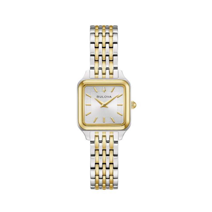 Orologio Donna Bulova Quarzo Solo Tempo Sutton Square Acciaio Bicolore 98L330