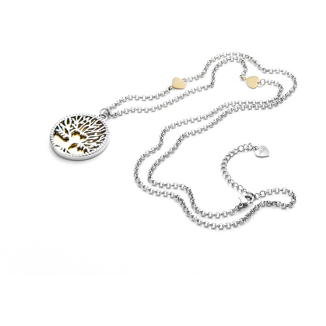 Collana Donna Acciaio 4US Cesare Paciotti Bicolore Albero Della Vita 4UCL3399W