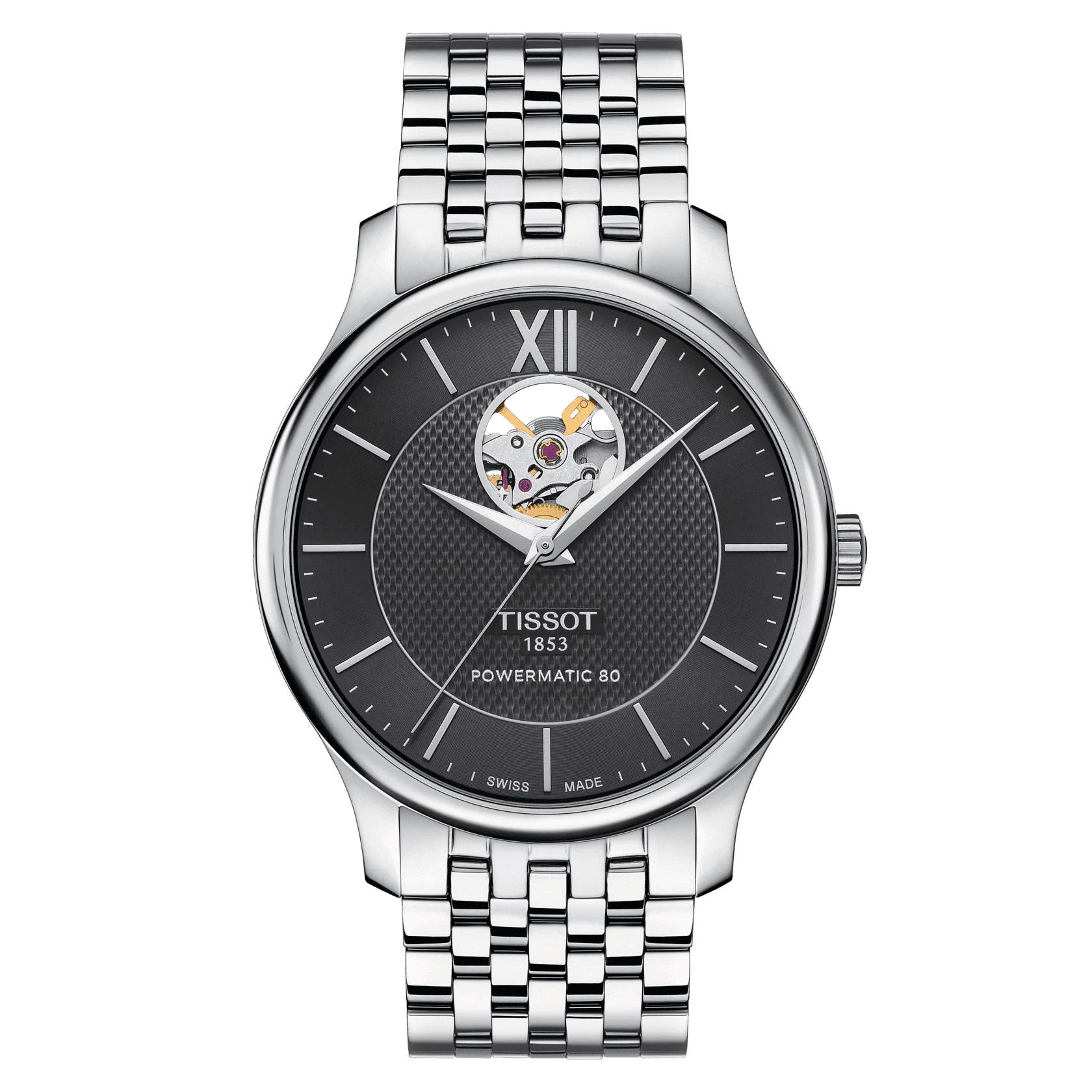 Orologio Uomo  automatico Tradition Powermatic 80 Open Heart