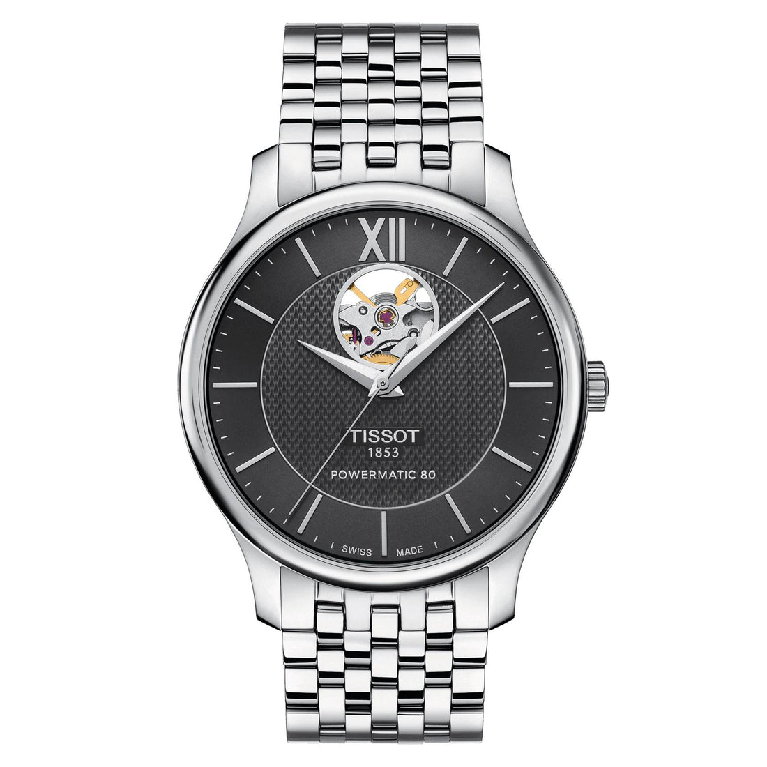 Orologio Uomo  automatico Tradition Powermatic 80 Open Heart