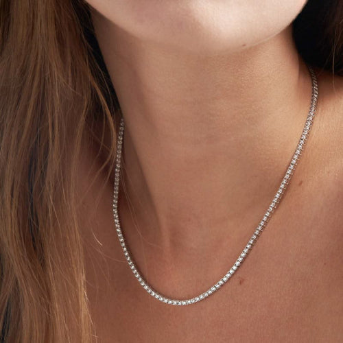 Collana Donna Unoaerre Argento Bianco Tennis Zirconi Bianchi 520814