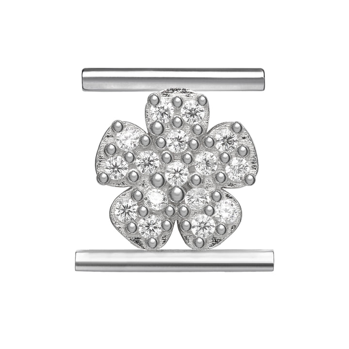 Ciondoli Donna Eleonora Giordani Argento Fiore Zirconi EG0035