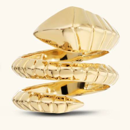 Anello Donna Etrusca Bronzo Fascia Snake WSET00922.YG