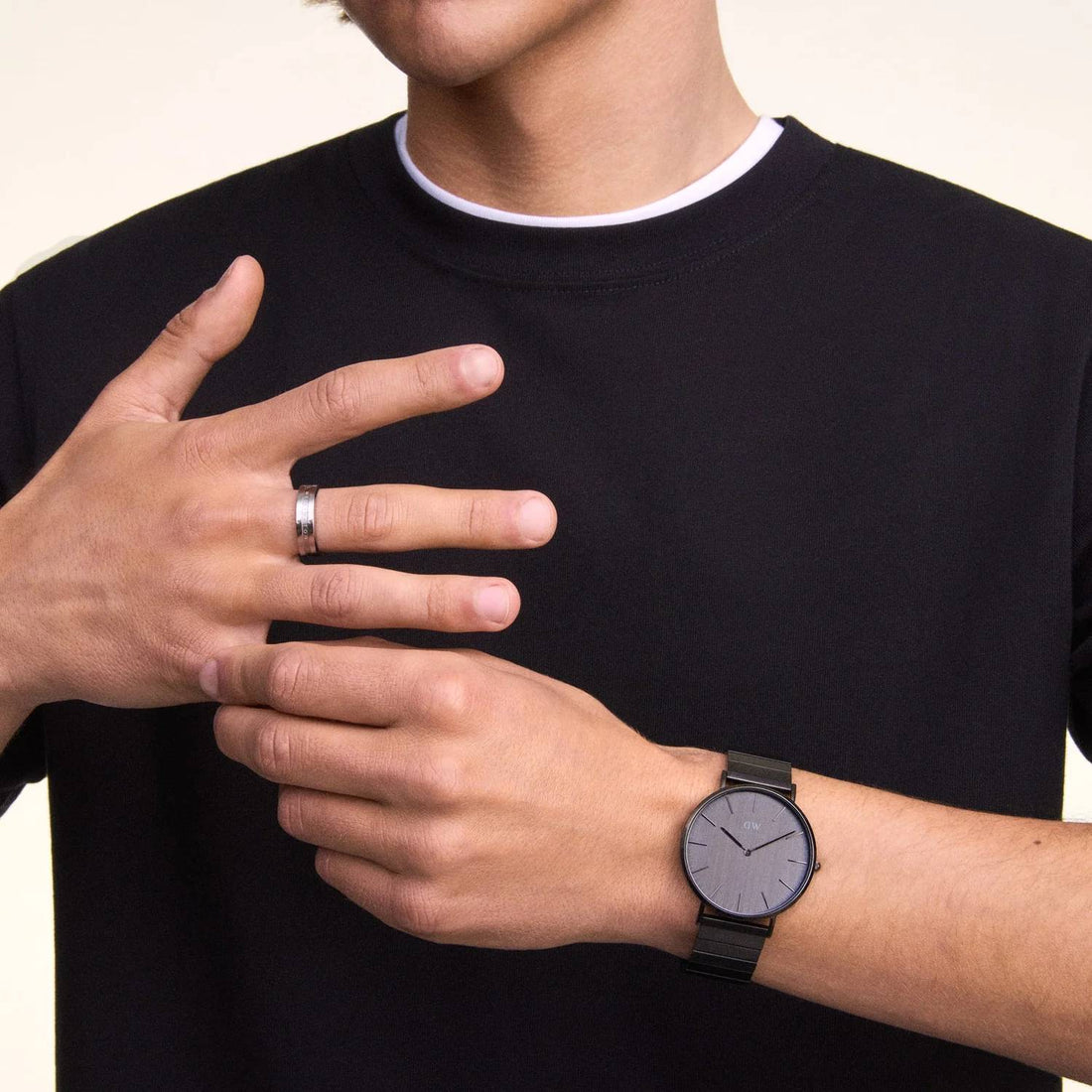 Orologio Uomo Daniel Wellington Classic Piano Arctic Nero DW00100778