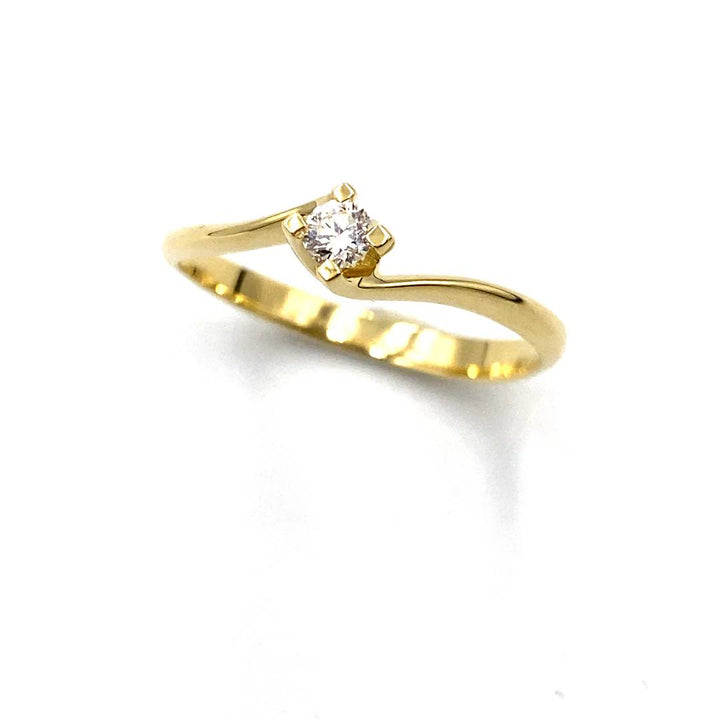 Anello Donna Miluna oro giallo 750  con diamante LID5180G-D15