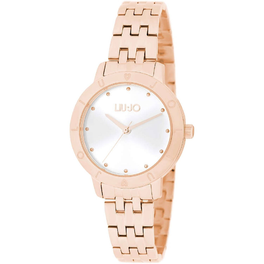 Orologio Donna Acciaio Liu Jo Greta Quarzo Rosè Bianco Solo Tempo TLJ1812