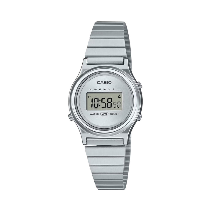 Orologio Unisex Casio Vintage Acciaio Quarzo Digitale Argentè LA700WE-7AEF