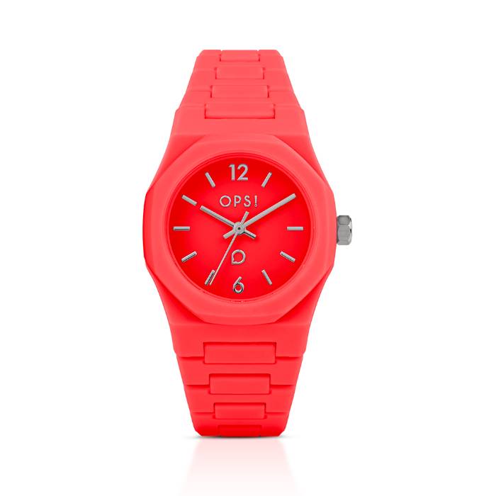 Orologio Donna Ops Mono Plastica Rosso OPSPW-1180-1950