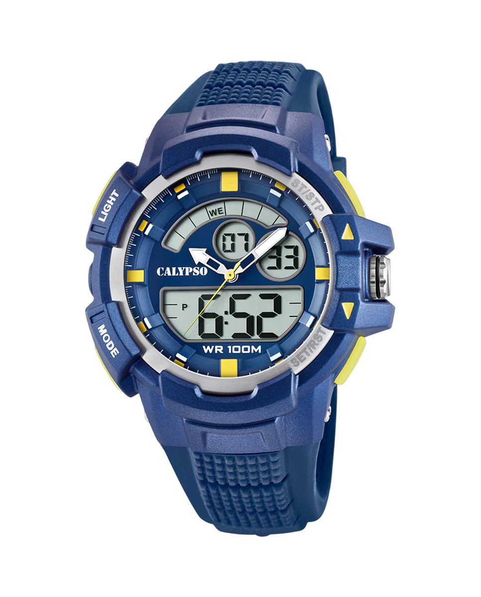 Orologio Uomo Bambino Calypso Gomma Quarzo analogico Digitale Cronografo  K5767/2