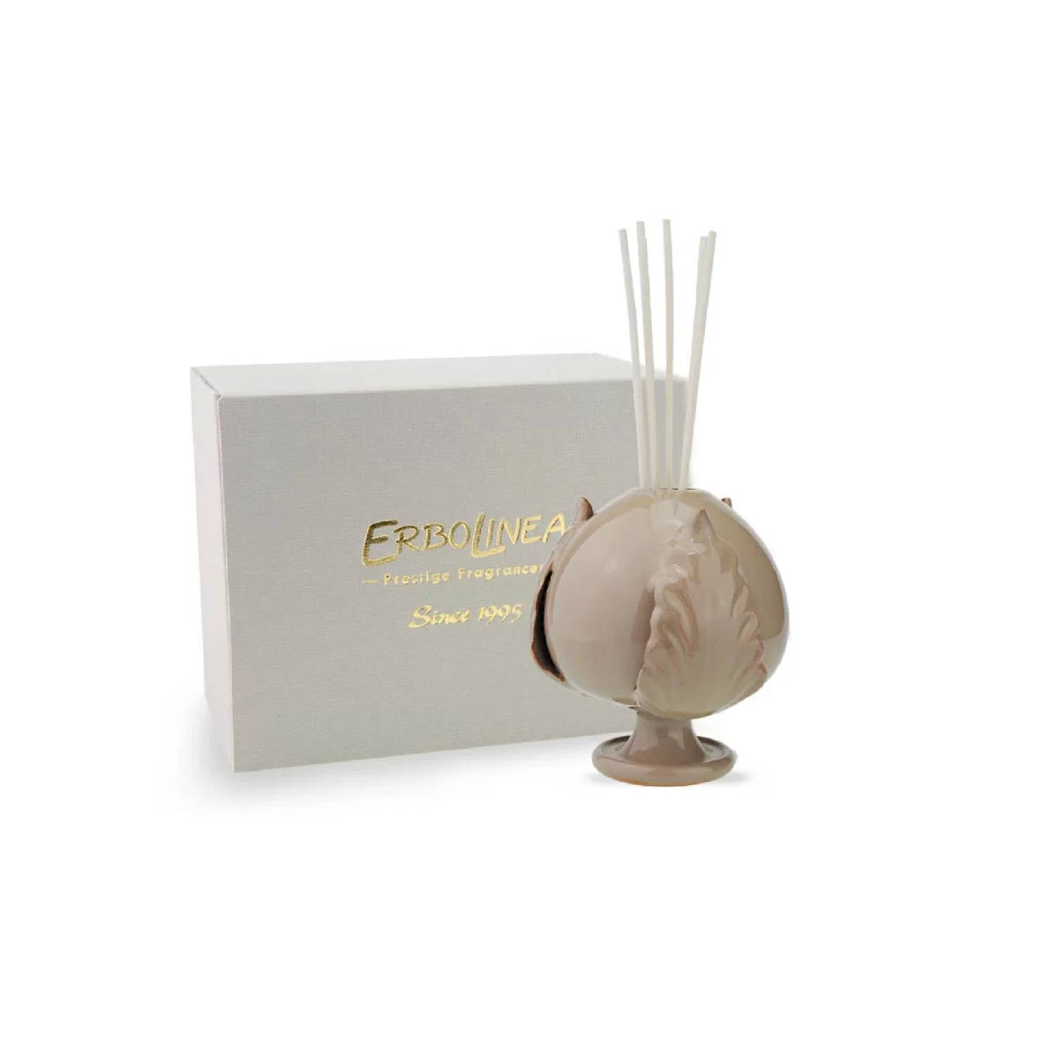 Profumatore D'Ambiente Erbolinea Ceramica Linea Art Pumo Tortora Fragranza Melagranata 50 ML