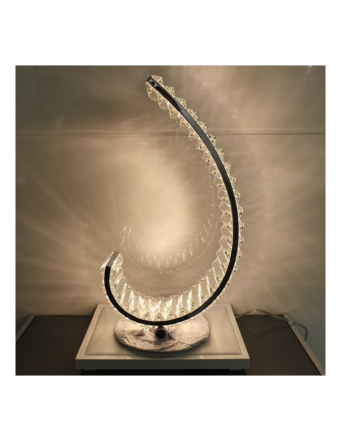 Lampada Ottaviani Cristallo 30Cm Luce Led Interna 21536