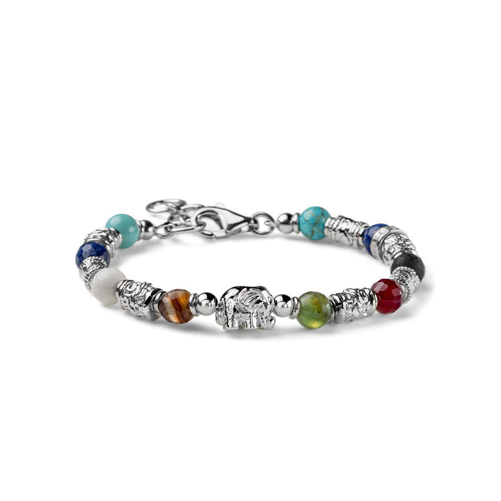Bracciale Unisex Maria Cristina Sterling Argento 925 Elefantino Multicolore G4417/16
