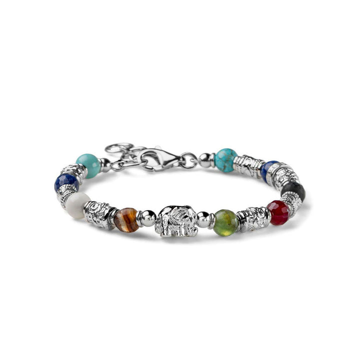 Bracciale Unisex Maria Cristina Sterling Argento 925 Elefantino Multicolore G4417/16