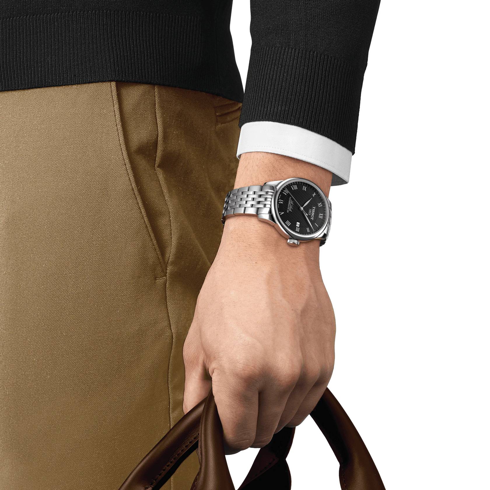 Orologio Uomo Tissot Le Locle Powermatic 80 Solo Tempo acciaio T00636101103701