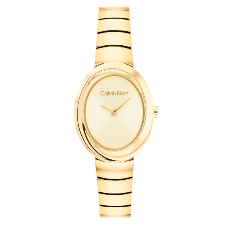 Orologio Donna Acciaio Oro Calvin Klein Quarzo Solo Tempo 25100147