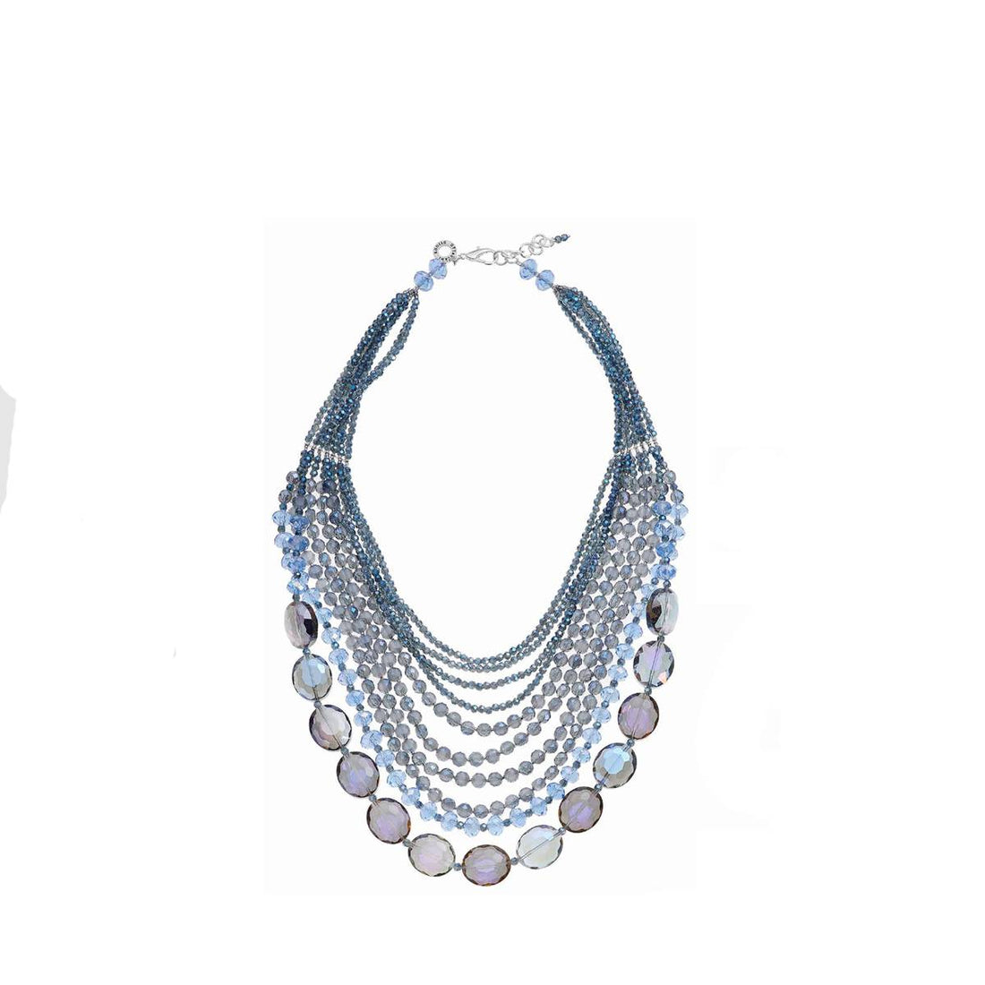 Collana Donna Ottaviani Multifilo Cristalli E Perline Colorati 500710C