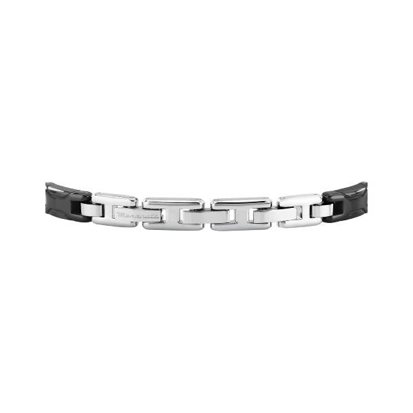 Bracciale Uomo Maserati Acciaio Ceramica Nera JM426ATZ93