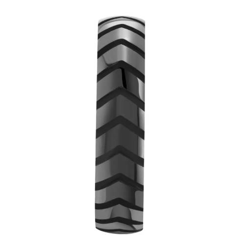 Anello Uomo Maserati Acciaio Ceramic Nero Misura 19 JM226ATZ88019