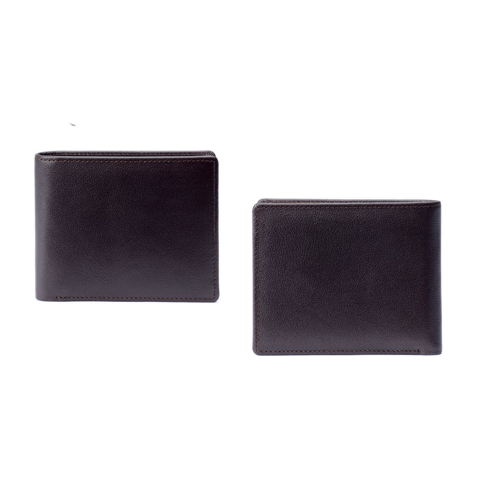 Portafoglio Uomo Ottaviani Vera Pelle Marrone Effetto Saffiano 87611