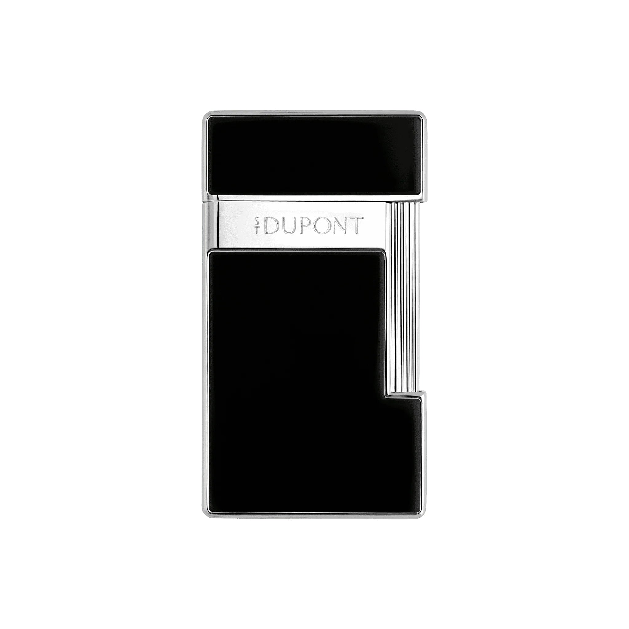 Accendino Uomo Dupont MaxiJet Slimmy Acciaio Smalto Nero 028221