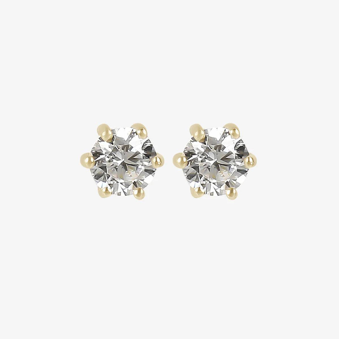 Orecchini Donna Bambina Milor Gold 9 KT Punto Luce Zircone Bianco WSGD90345.YG