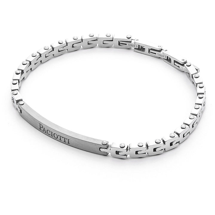 Bracciale Uomo 4US Cesare Paciotti Acciaio Targa Con Logo 4UBR4527