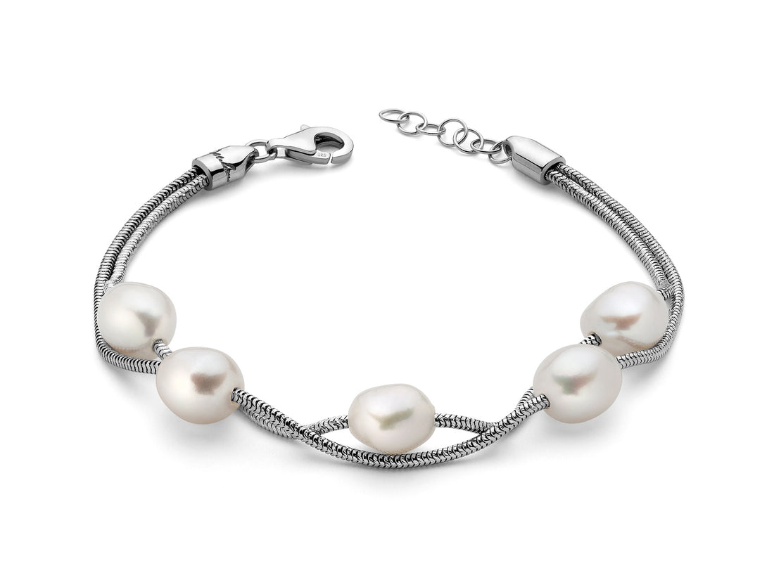 Bracciale Donna Miluna Argento 925 e Perle  Collezione Miss Italia PBR3023