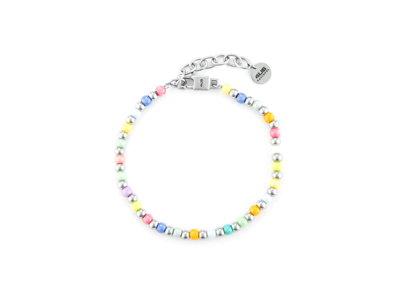 Bracciale Uomo 4US Cesare Paciotti  Acciaio Biglie Arcobaleno 4 mm 4UBR6769