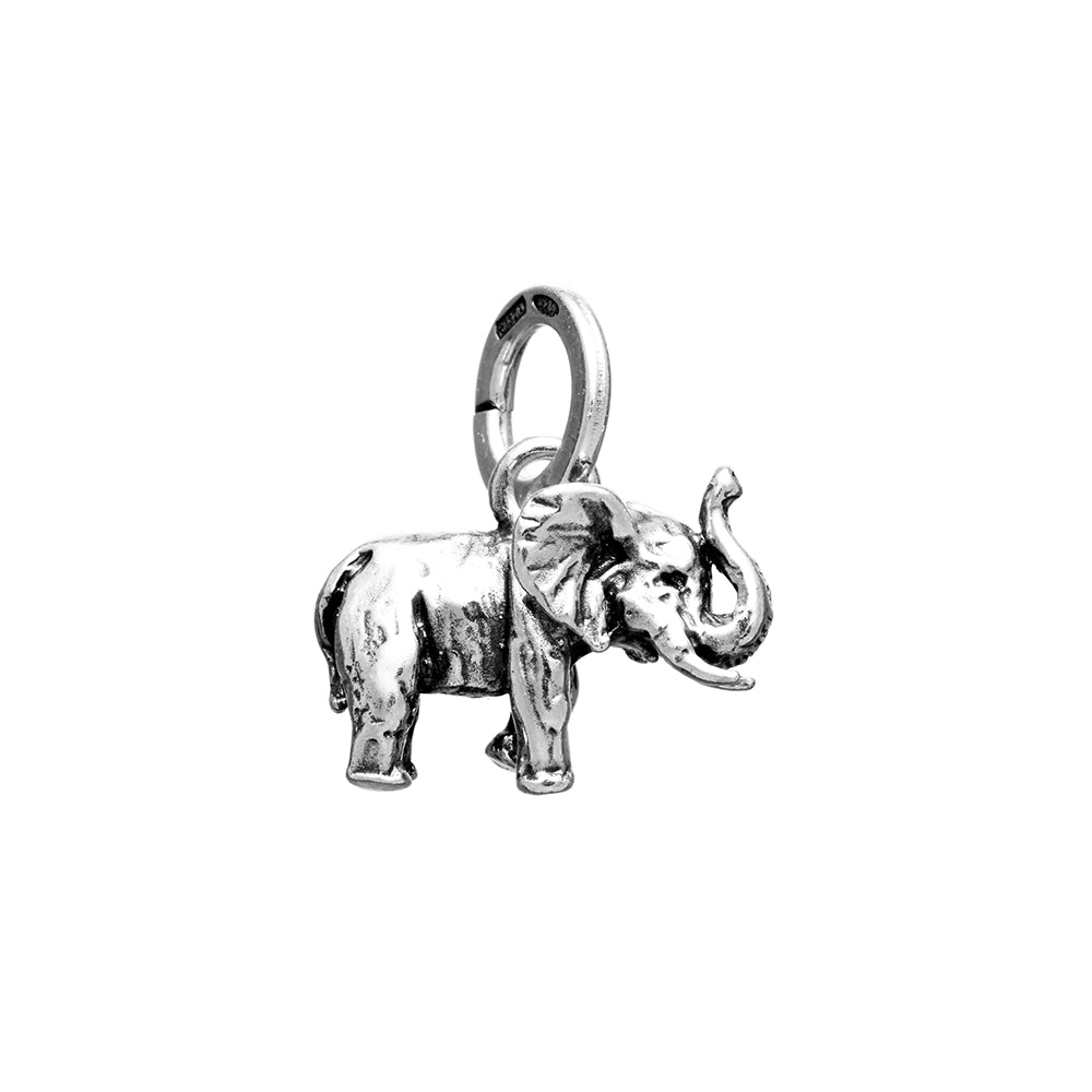 Charm Donna Giovanni Raspini Argento 925 Porta Fortuna Elefante Fatto A Mano 06006