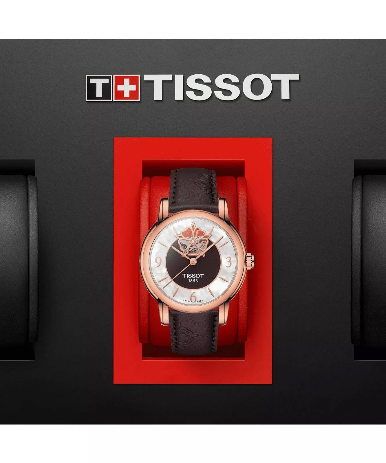 Orologio Tissot donna Lady Heart Powermatic 80 Open Heart Diamond T0502073711704