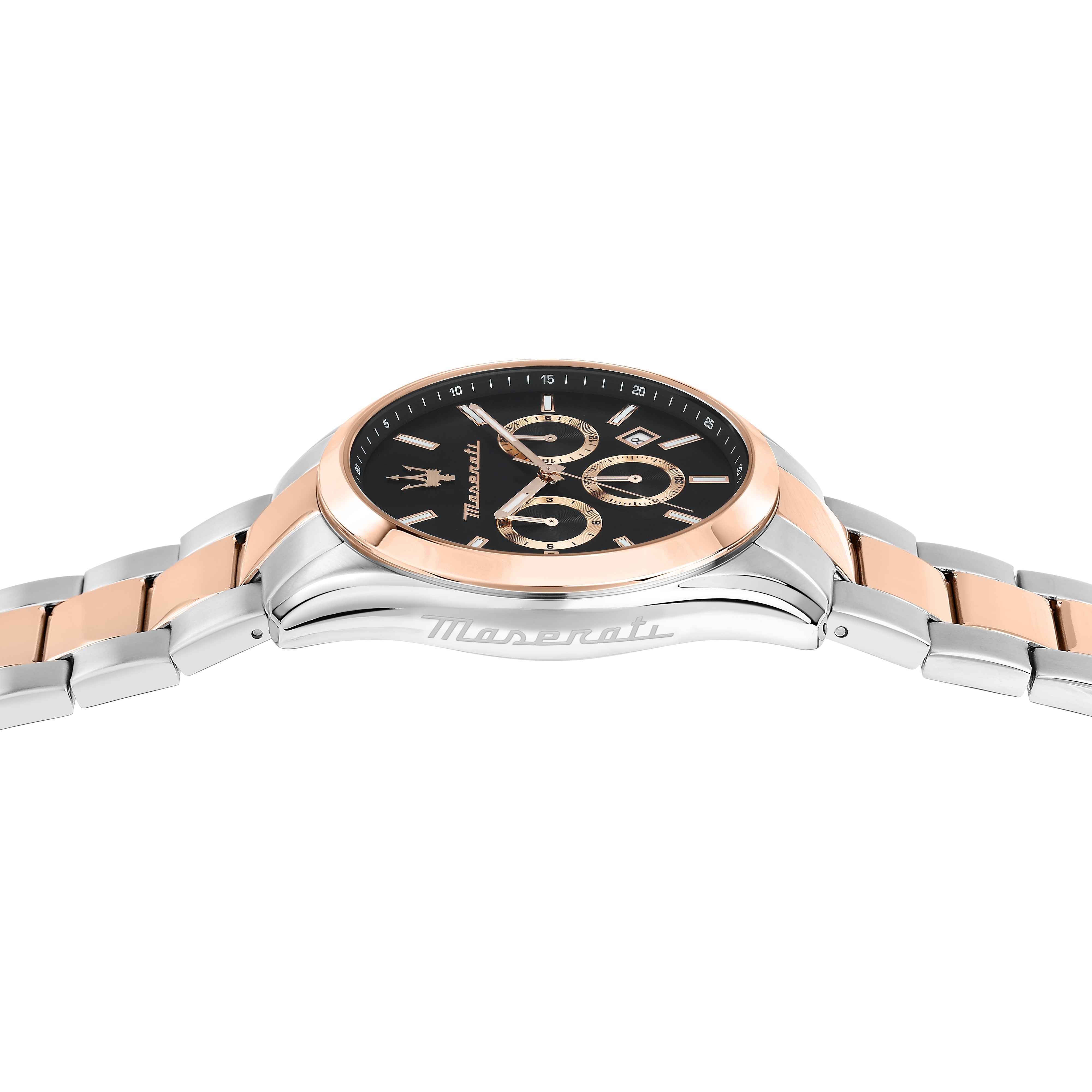 Orologio Uomo Maserati Set Box Bracciale Acciaio Rosè Quarzo Cronografo R8853151003