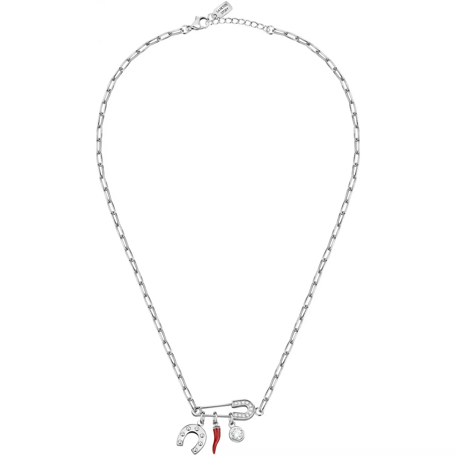 Collana Donna La Petite Story Acciaio Charm Amuleti Friendship LPS10ARR02