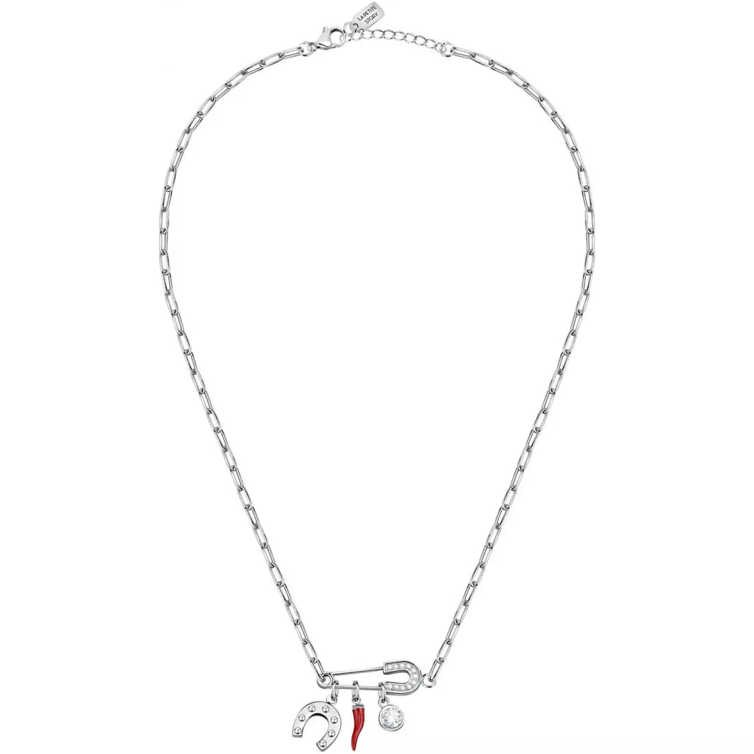 Collana Donna La Petite Story Acciaio Charm Amuleti Friendship LPS10ARR02