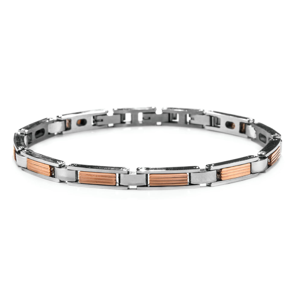 Bracciale 4US Cesare Paciotti Uomo Acciaio Semirigido Rosè 4UBR7569