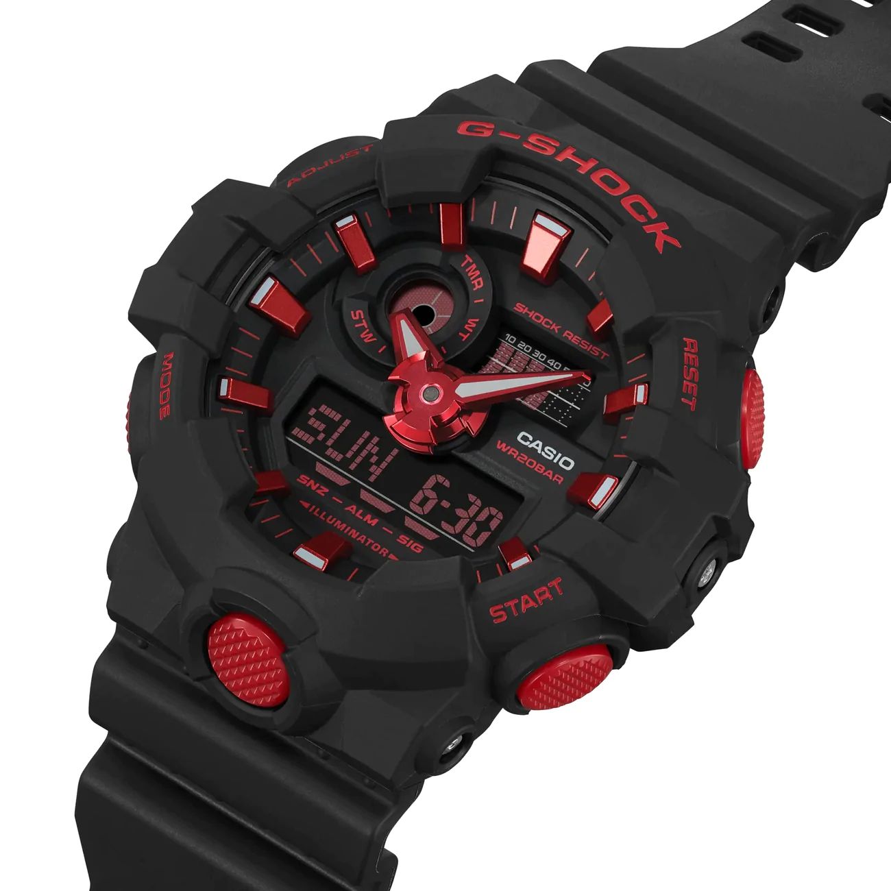 Orologio Uomo Casio G-SHOCK Quarzo Analogico Digitale Nero GA-700BNR-1AER