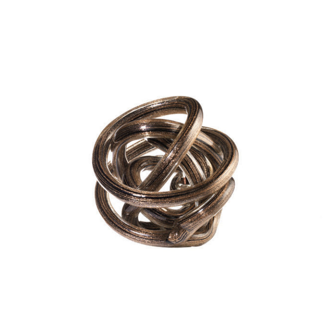 Scultura Cristallo Onlylux Nodo Dell'Amore Nero Glitter 14 cm OL02085