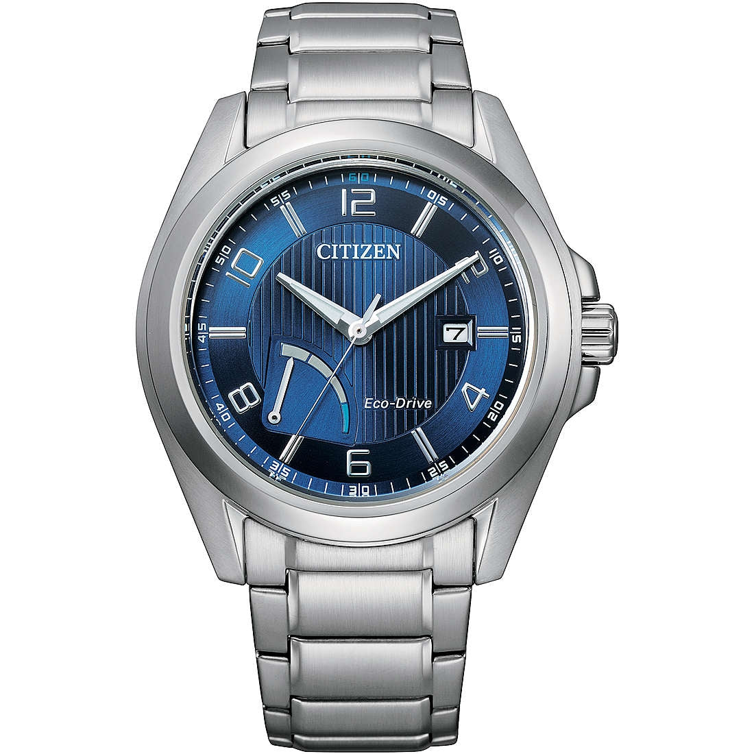 Orologio Uomo Acciaio Citizen Solo Tempo Off 2020 Eco Drive Data AW7050-84L