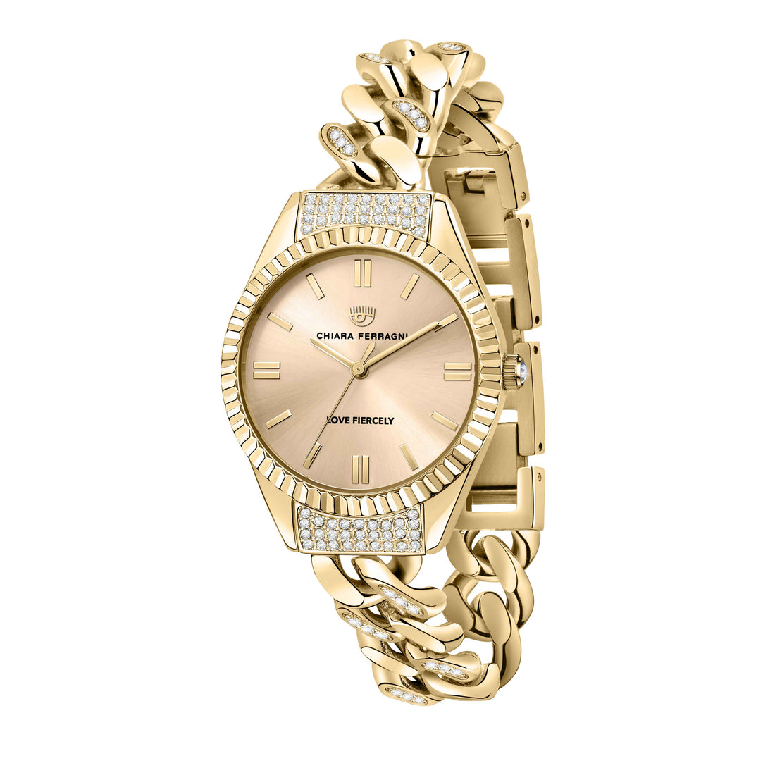 Orologio Donna Chiara Ferragni Quarzo Solo Tempo Acciaio Dorato Catena