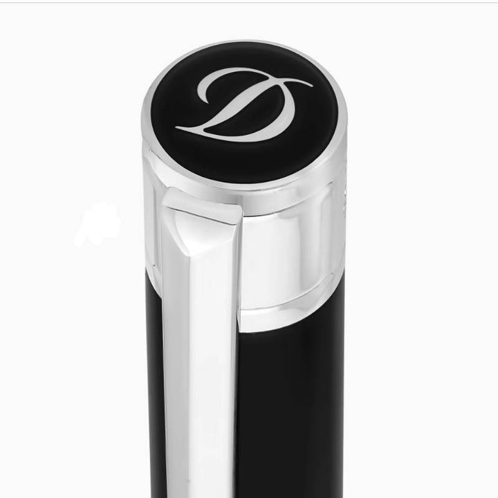 Penna Unisex Dupont Sfera Lucida Acciaio Silver Nero 275200