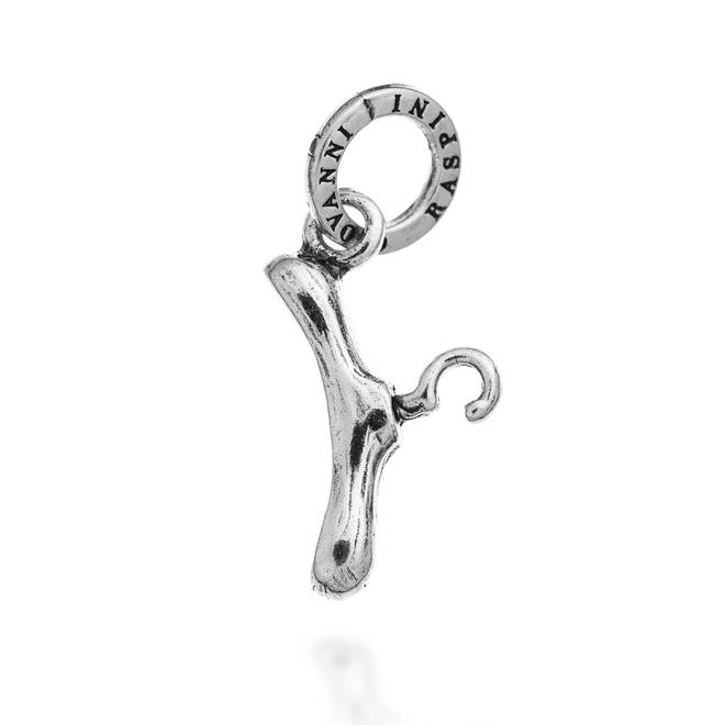 Charm Unisex Giovanni Raspini Argento 925 Ciondolo Gruccia Realizzato A Mano 09856