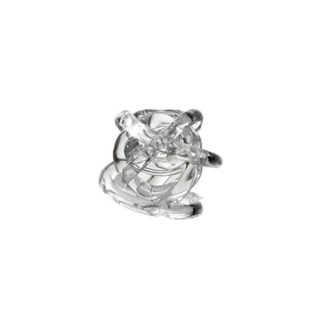 Scultura Cristallo Onlylux Nodo Dell'Amore Trasparente 8 cm OL01781