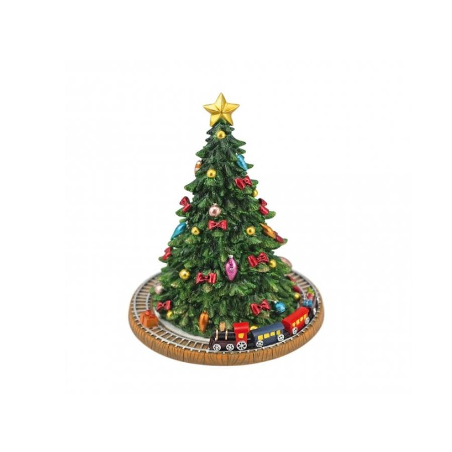 Scultura Il Mondo Dei Carillion  albero di natale con treno 56047