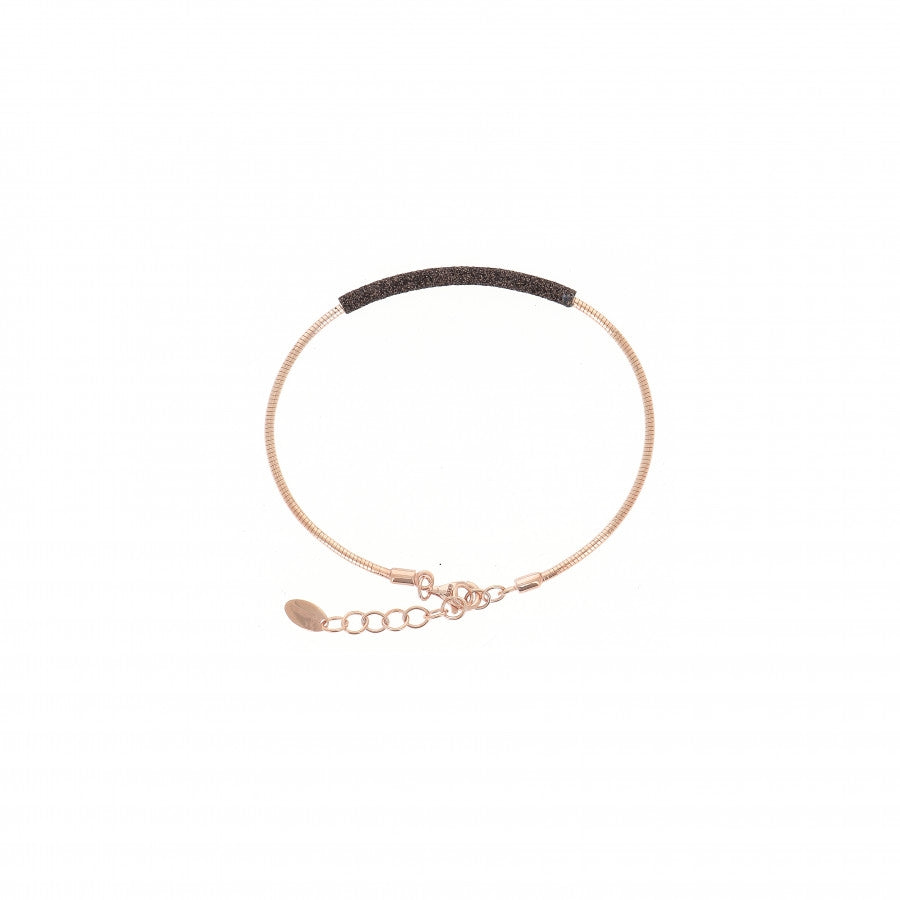 Bracciale Donna Pesavento argento 925 Rosè e polvere marrone WDNAB188