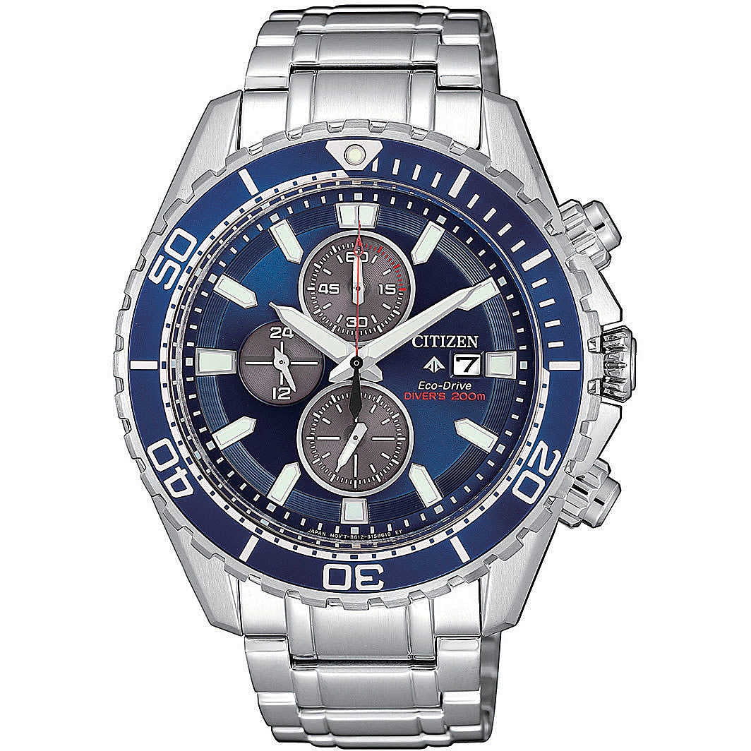 Orologio Uomo Acciaio CITIZEN  Eco Drive Promaster Data Crono Quarzo CA0710-82L
