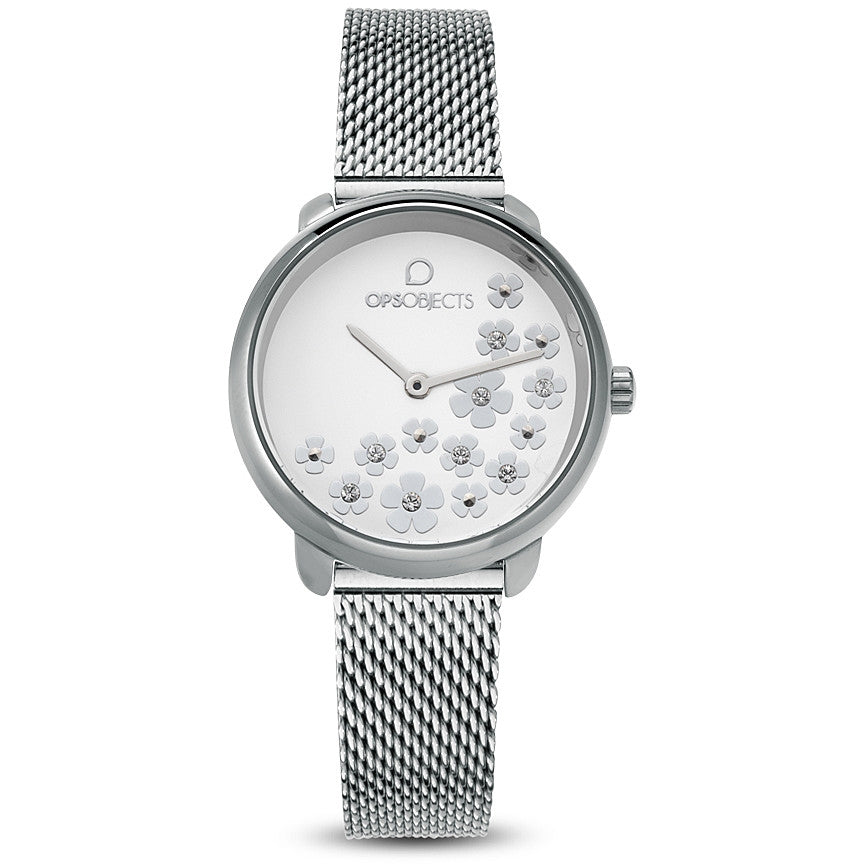 Orologio Donna Acciaio Ops-Objects Bold Flower Crystal OPSOSH-591