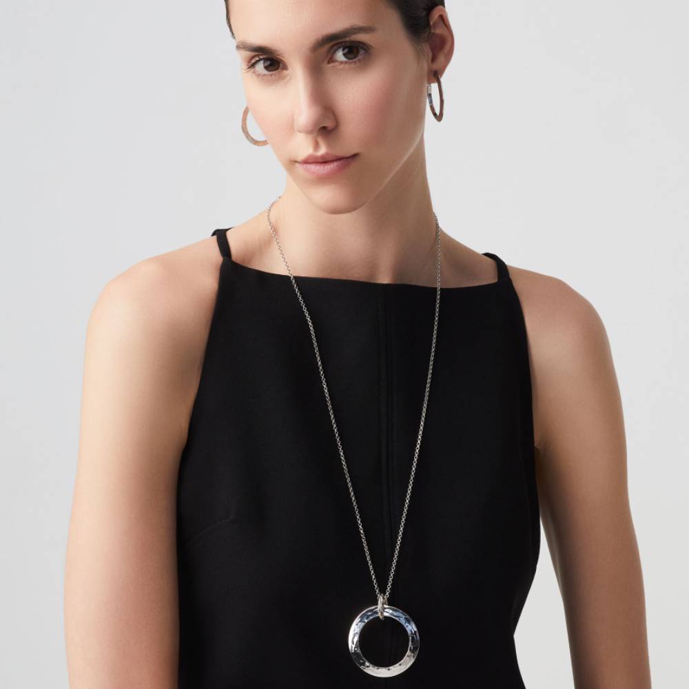 Collana Donna Giovanni Raspini Argento 925 Anelli Blade Lucidi 12094