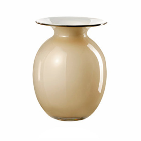 Vaso Onlylux Bombetta Opale Fumè Altezza 25 cm OL03141