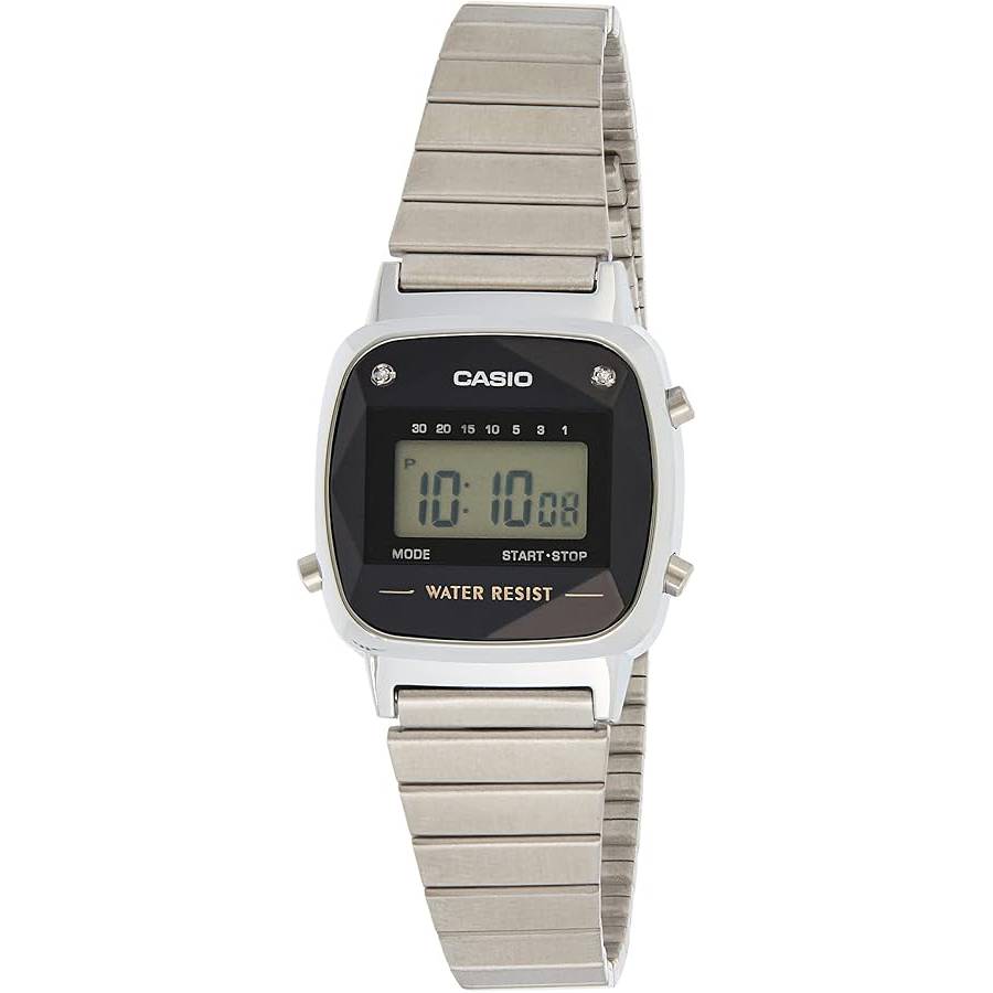 Orologio Donna Casio Acciaio Lucido Diamanti Bianchi LA670WAD-1DF